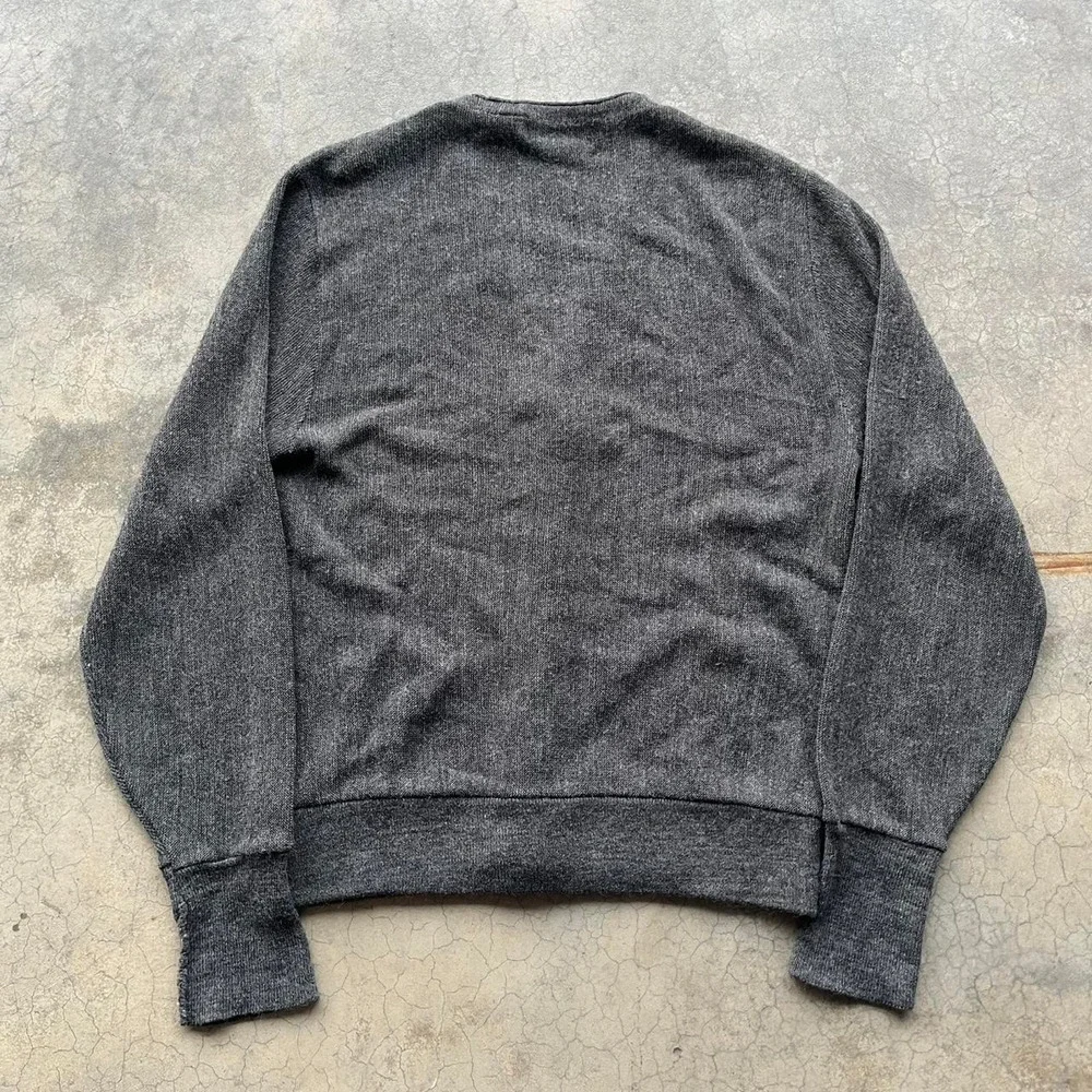 Cypress links vintage grey cardigan 100% acrylic Medium Made in USA